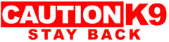 NEW!!   Caution K9 Stay Back Bumper Sticker 11.5" x 2.87"