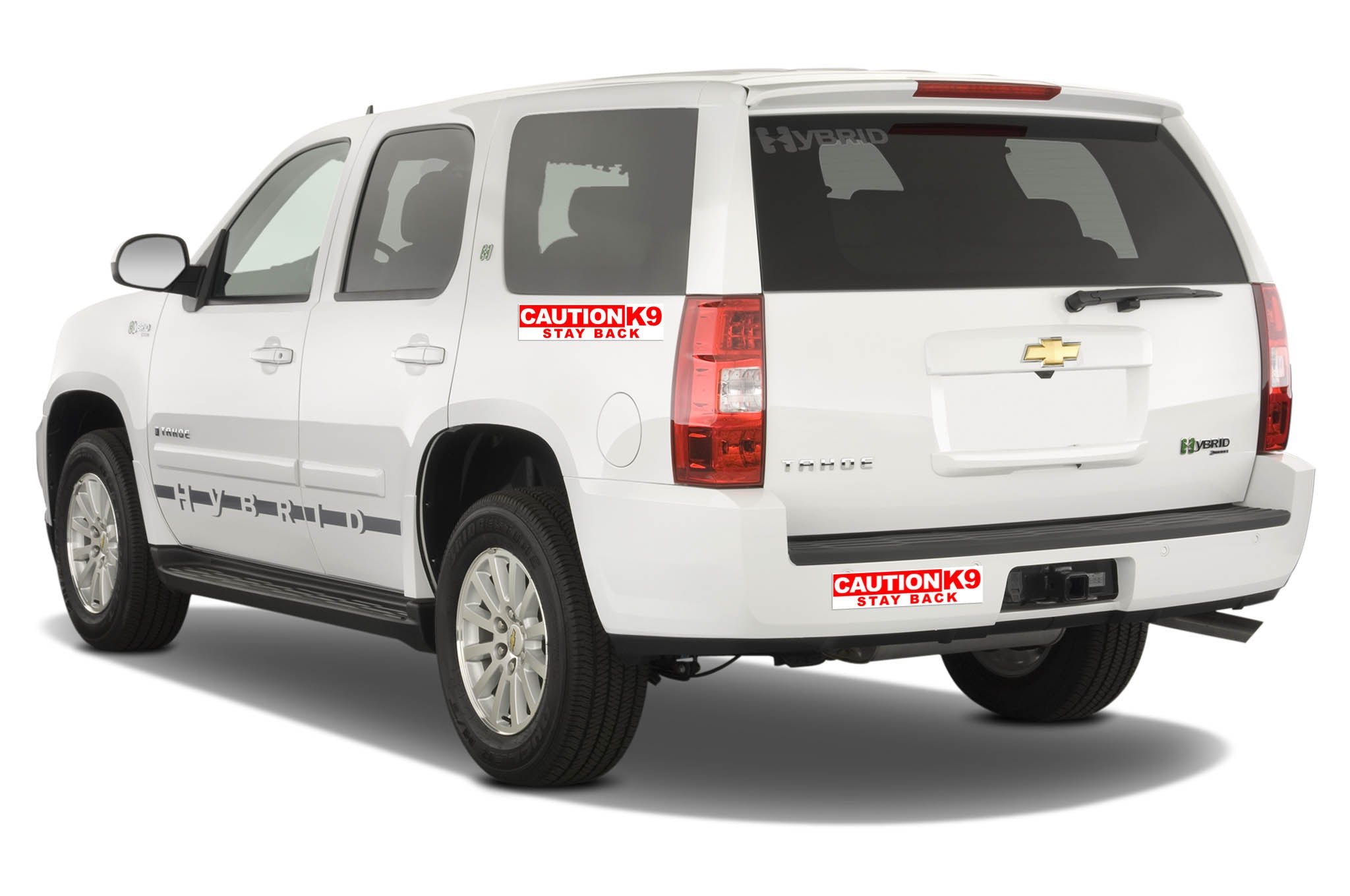 NEW!!   Caution K9 Stay Back Bumper Sticker 11.5" x 2.87"