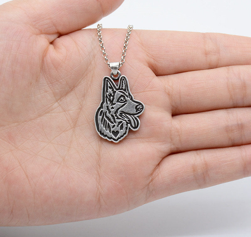 German Shepherd Charm Necklace