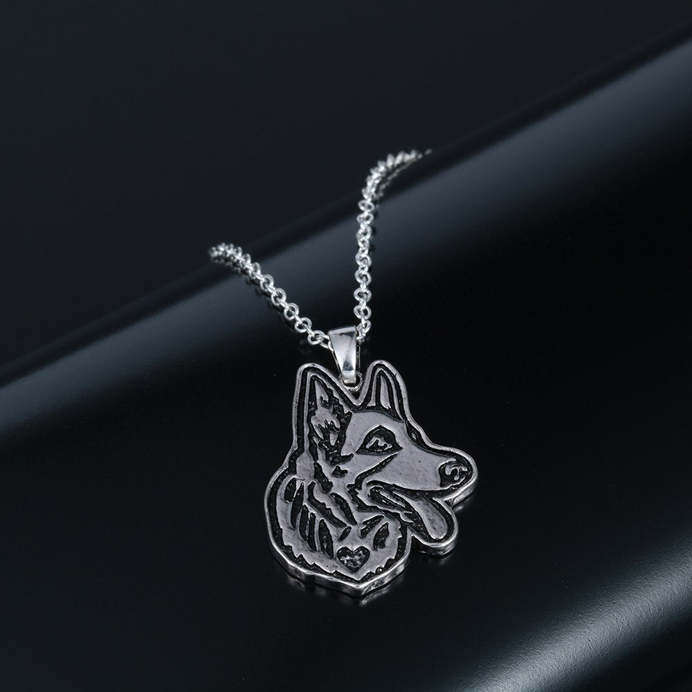 German Shepherd Charm Necklace