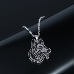German Shepherd Charm Necklace