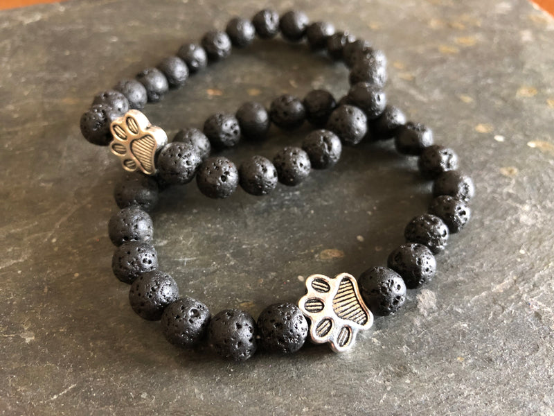 K-9 Lava Stone Chakra Bracelet